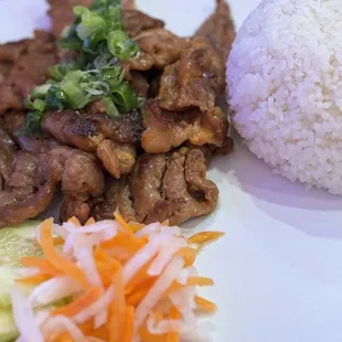 Grilled BBQ Pork with Rice