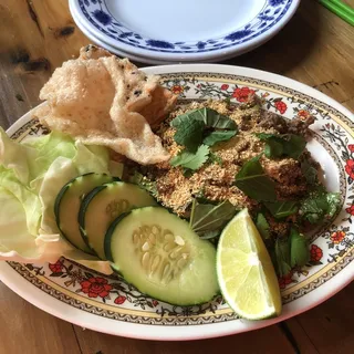 Beef Larb Lettuce Wraps