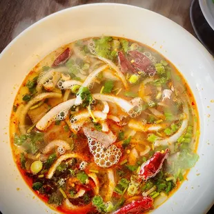 Spicy beef pho!