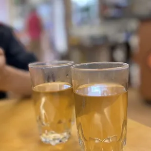 Complimentary hot tea