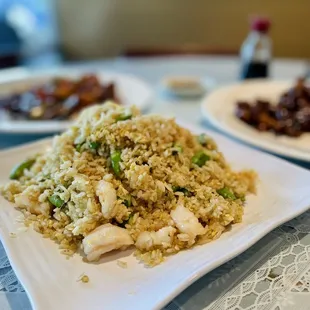 Fried Rice with Asparagus and Shrimp