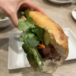 Bahn mi with pork