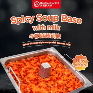 Spicy soup base with milk