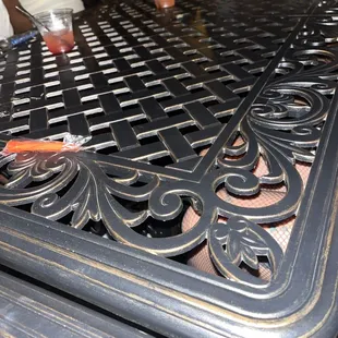 Half the table waiting for our drinks.