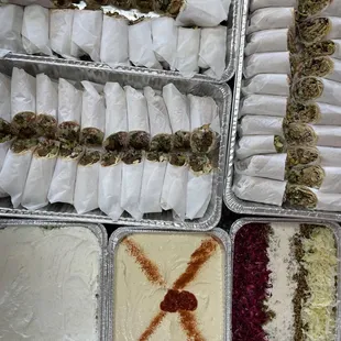 a variety of food items