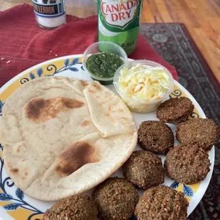Salad Combination with Falafel Balls