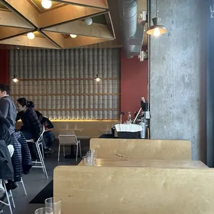the emptiness of the restaurant