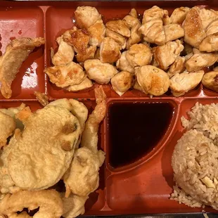 Tempura and Chicken Teriyaki