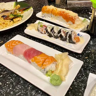 Assorted sushi at Haiku
