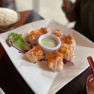 Stuffed shrimp with crab meat