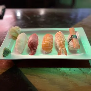 Sushi appetizer very delicious fresh perfect size.