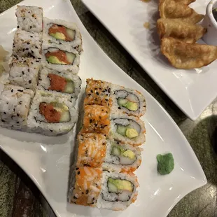 California Roll Spicy Tuna gyoza