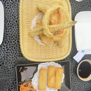 Tempura Appetizer, Vegetable Spring Roll