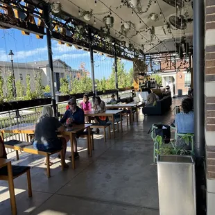Outside seating