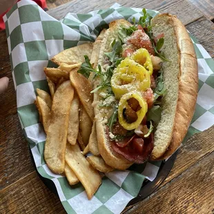Italian Sub with Flat Fries!!