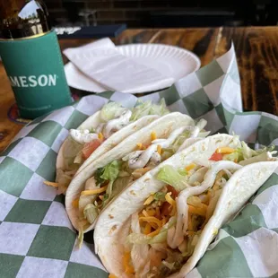 Taco week special, damn good I went w the grilled chicken!