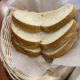 Complimentary bread