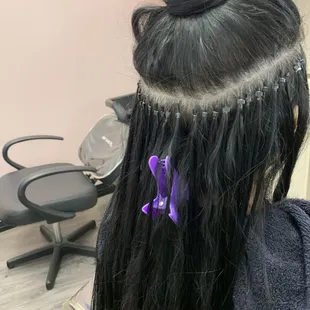 Microbead installation