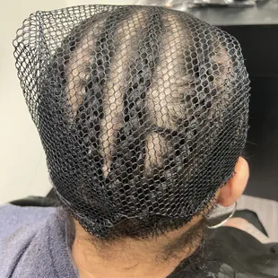 Base braid for the lace wig