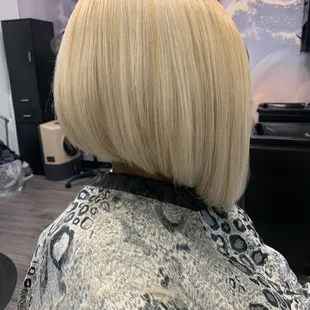 Sewn in weave
