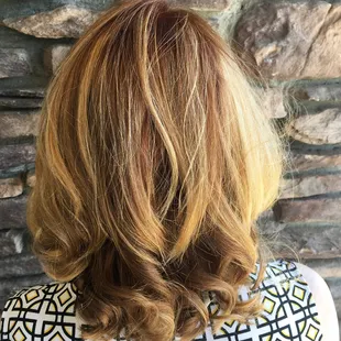 Blonde/copper Balayage