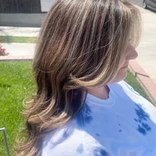 Partial highlights &amp; money piece