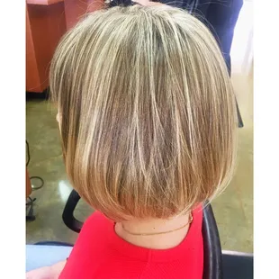 Blonde Highlights on Short Hair