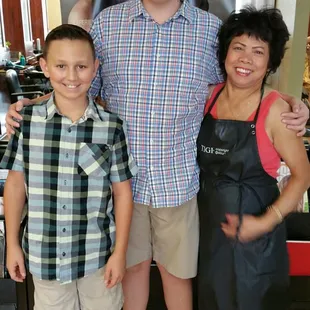 Hair by Nadie! She's a true artist when it comes to men's haircuts! ***** 5 STARS for Nadie