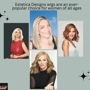 Calling all fabulous ladies!  Elevate your style with the ever-popular Estetica Designs wigs - a timeless choice loved by women of all age