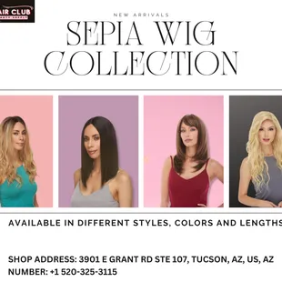 Unleash your inner glam with the SEPIA WIG Collection! ‍ Elevate your look with a stunning array of styles, colors,