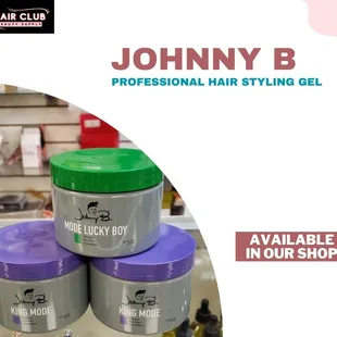 Hey, hair mavens!  Ready to slay with JOHNNY B.?  Get that royal touch with the King Mode Professional Hair Styling Gel