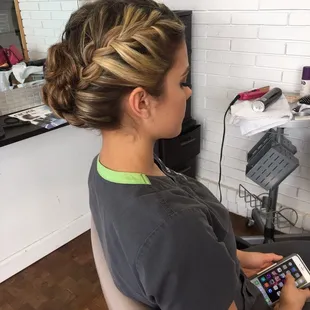 Beautiful updo and makeup! For any occasion!