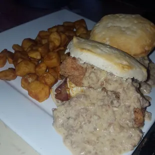a plate of food