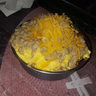 a plate of food on a table