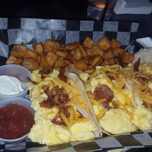 a basket of food