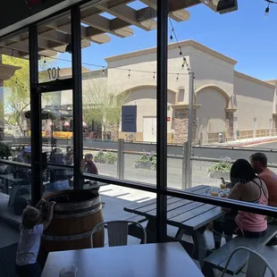 Outside seating