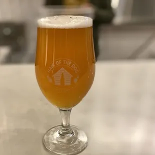a glass of beer