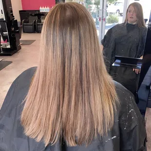 after -  straight