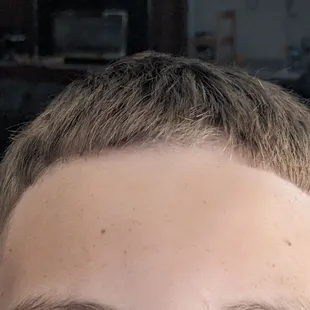 Boy #1 Haircut (after it was fixed)