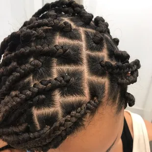 Box braids by Saudia