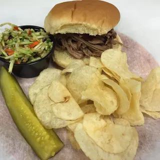 BBQ Smoked Brisket Sandwich