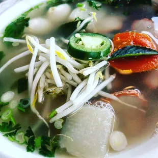 Hu Tieu. A Vietnamese rice noodle soup similar to Pho