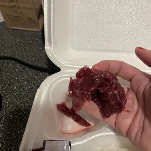 This was the portion of &quot;filet&quot; for a regular sized bowl.