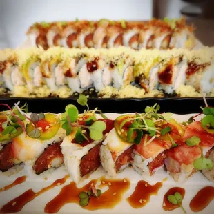 sushi, sushi and sashimi, sashimi, food