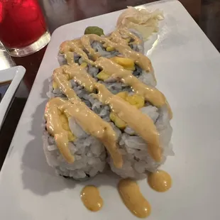 mango shrimp roll