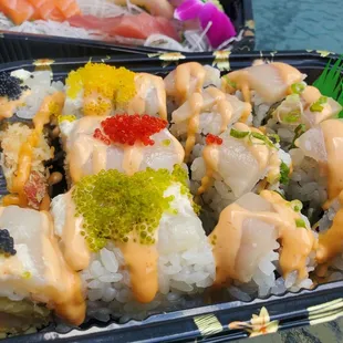 Hajime Rainbow Roll and Blaine Roll