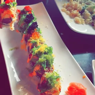 Chefs choice selection sushi with 5 types of caviar!