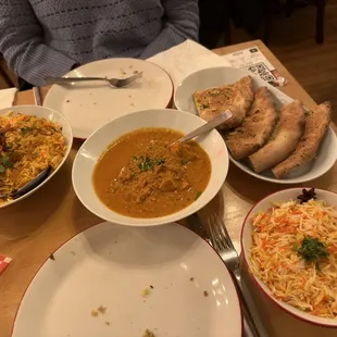 Chicken Tikka Masala Hajis Garlic Naan Chicken Biryani Basmati Rice