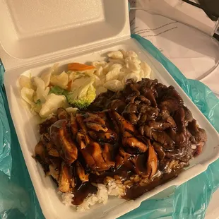 Lunch Chicken Teriyaki &amp; Beef