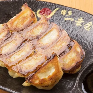 Ikkousha Hitokuchi Gyoza is design to eat in one bite with ramen